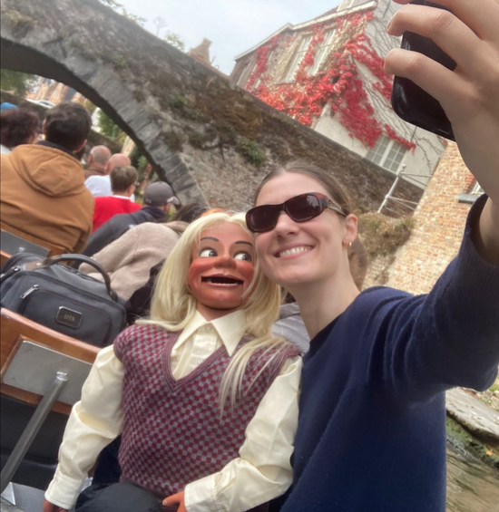 Ronnie, The Dumb Blond Dummy That Deserves Our Respect, & Sophie, Her Handler